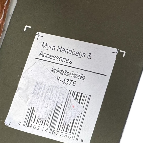 Myra Bag Accelerate Hand Tooled Fringe Tapestry Bag - Picture 9 of 9